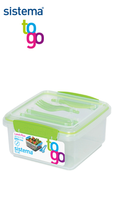 Sistema_TO GO_SI25652_Lunchbox mit Besteck grün